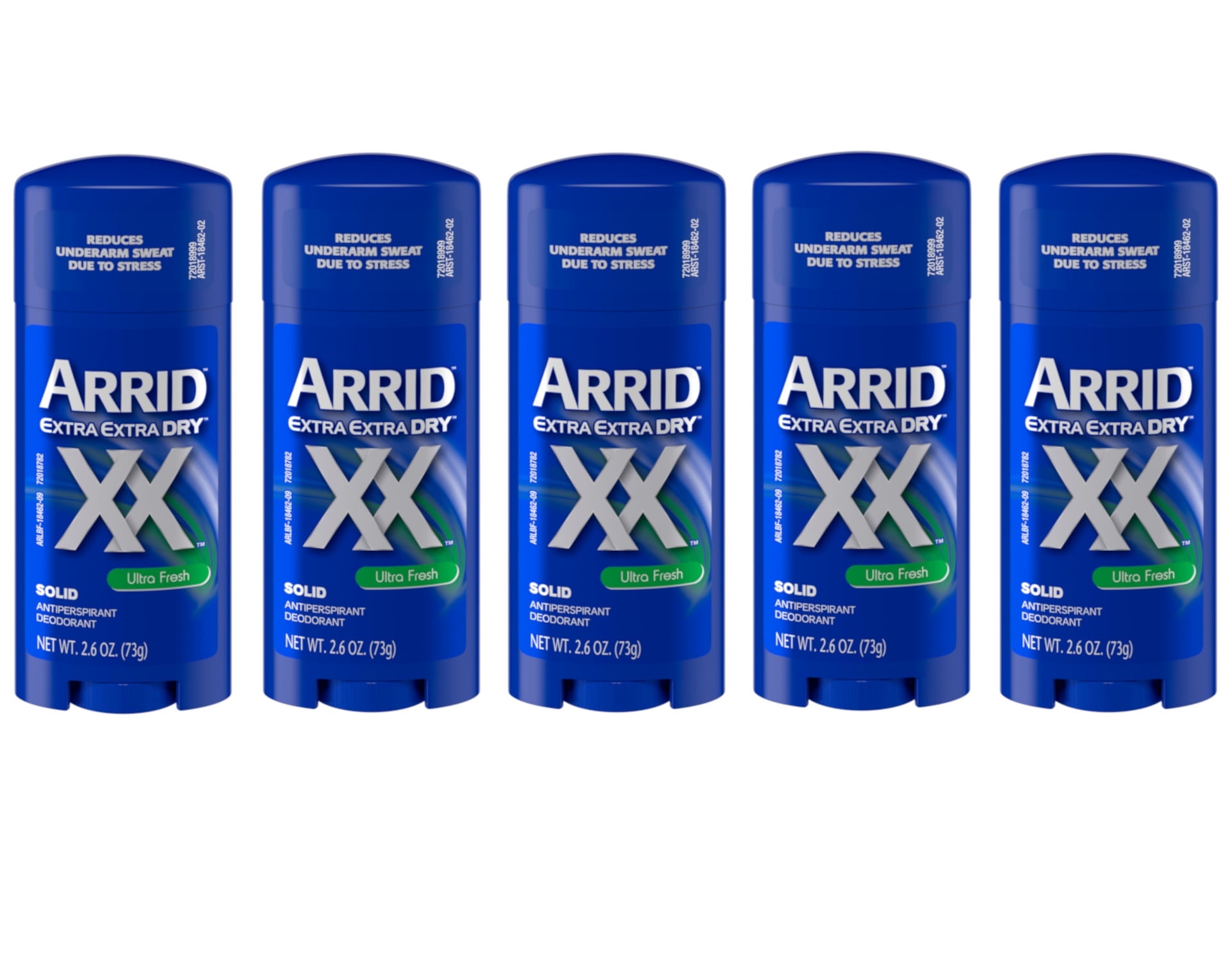 5 Pack - Arrid Extra Extra Dry Antiperspirant & Deodorant Solid, Ultra Fresh - 2.6 Oz