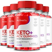 5 عبوات من حلوى Activelife Keto + ACV 1000mg Gummies فيتامين ب12 فيتامين ب6 مراجعات التركيبة المتقدمة حلوى Active Life Gummy 300 Gummies