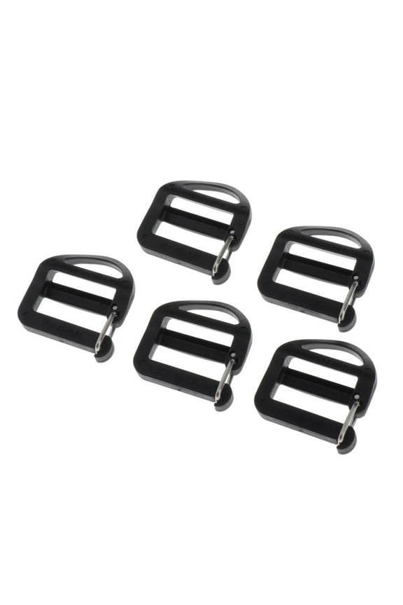 5 Pack Adjustable Slider Webbing Buckles For Clothing Belts 20mm