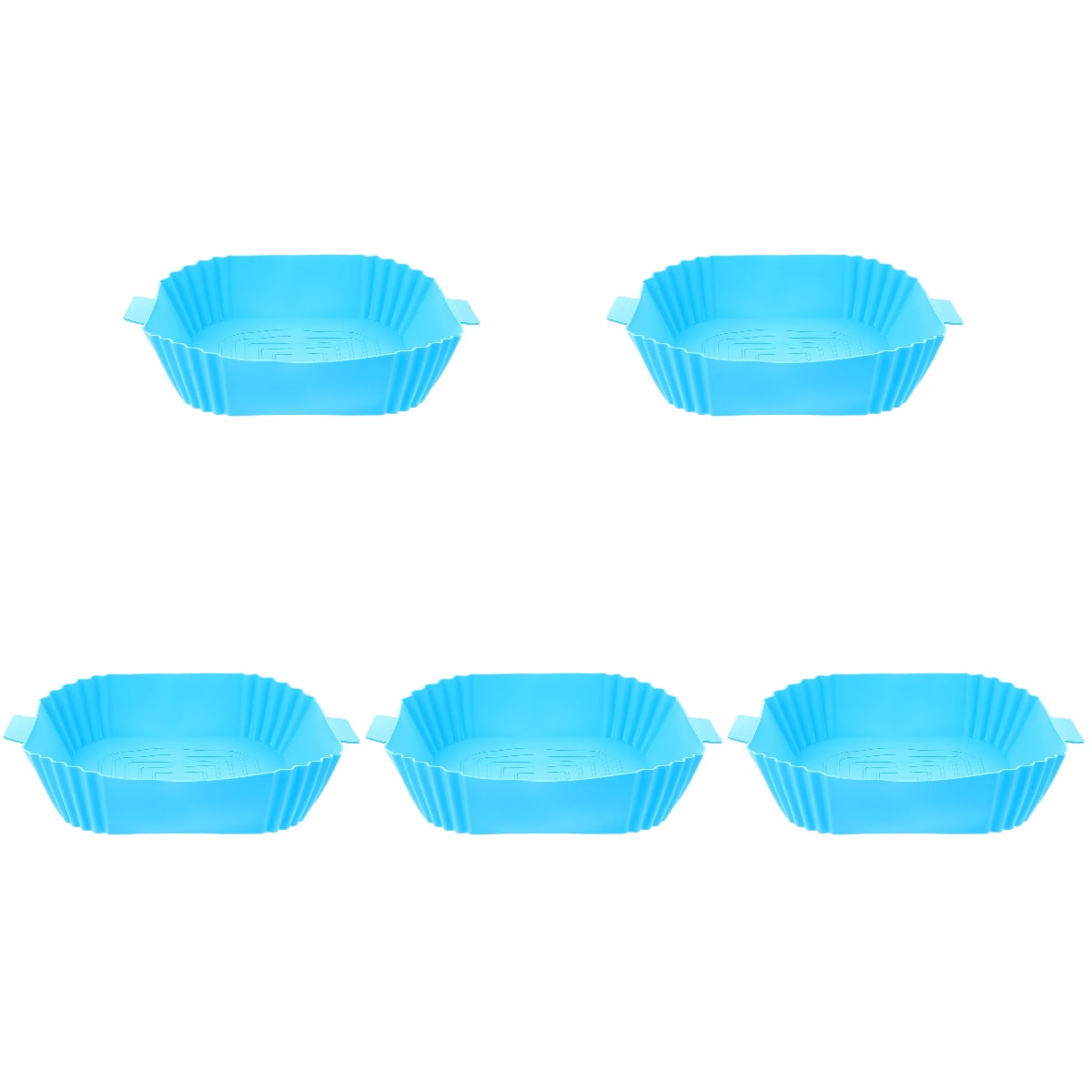 5 Pack Air Fryers Bread Pan Heatresistant Silicone Liner Replacement Handle Design Mat