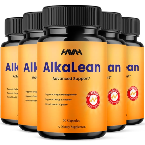 (5 Pack) AlkaLean Advanced Weight Management, Alka Lean Support (300 Capsules)