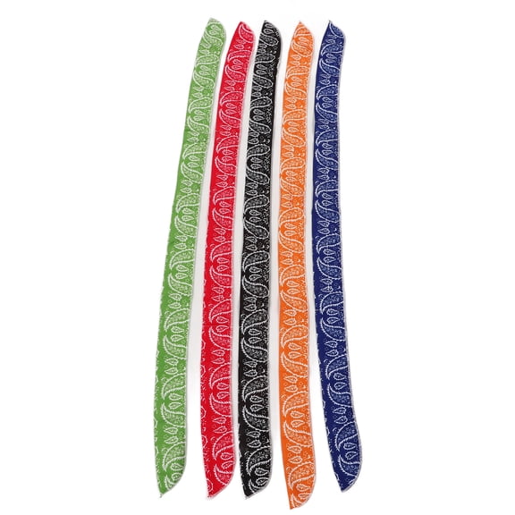 5-Pack All Cotton Ice Cooling Neck Scarf Wrap for Sports Running Cycling, 38.9 Inch Length 5Pcs cotton Sports Running Cycling