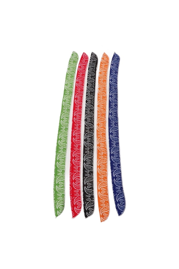 5-Pack All Cotton Ice Cooling Neck Scarf Wrap for Sports Running Cycling, 38.9 x 1.9 Inch 5Pcs cotton Sports Running Cycling