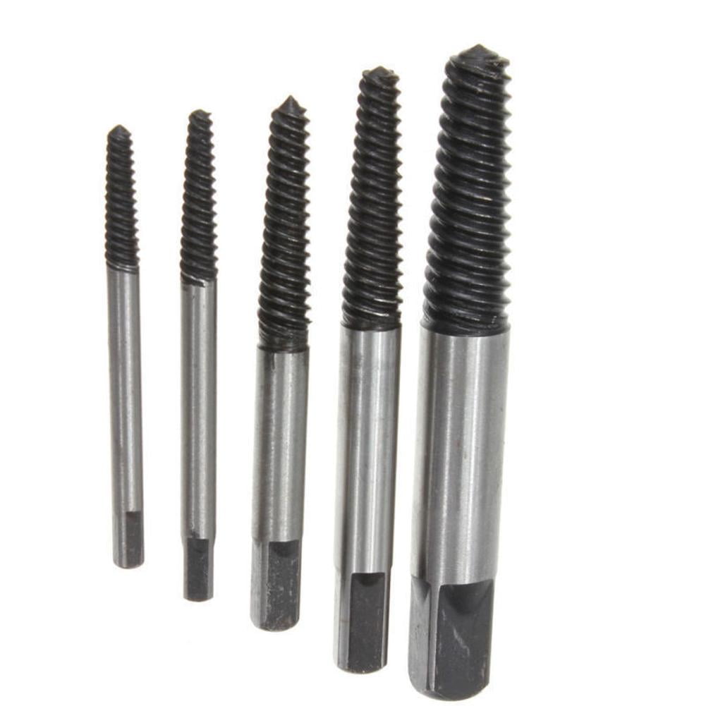 5 Piece Extractor Set Reverse Thread 5-Piece Bolt & Screw Extractor Kit ...
