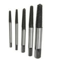 thumbnail image 1 of 5 Pack Alloy Steel Broken Bolt Damaged Screw Remover Extractor Drill Bits Easy Out Stud Reverse Tool, 1 of 9