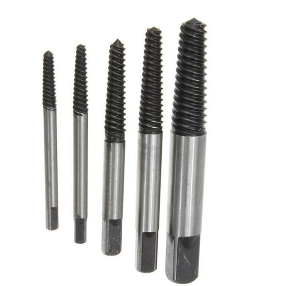5 Pack Alloy Steel Broken Bolt Damaged Screw Remover Extractor Drill Bits Easy Out Stud Reverse Tool
