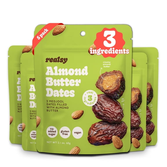 5 Pack | Almond Butter Dates | Snack Pack