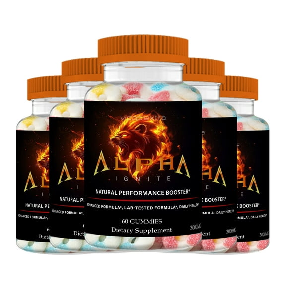 (5 Pack) Alpha Ignite Gummies - Alpha Ignite Mens Gummies