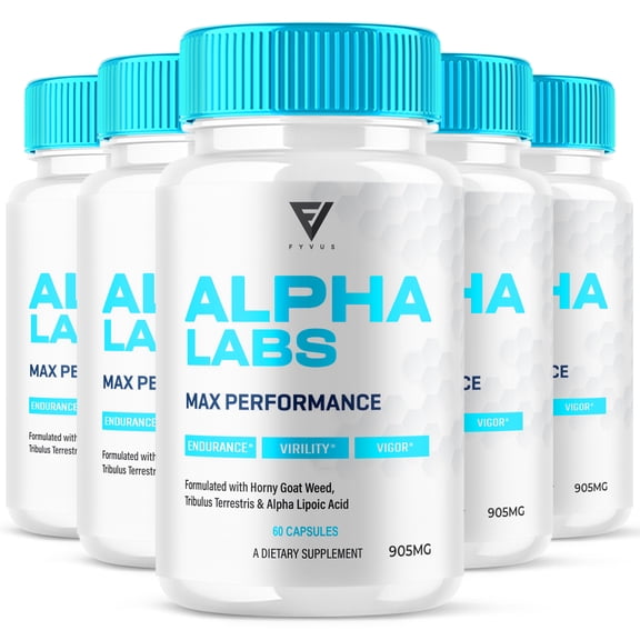 (5 Pack) Alpha Labs Max Performance Supplement AlphaLabs Pills (300 Capsules)