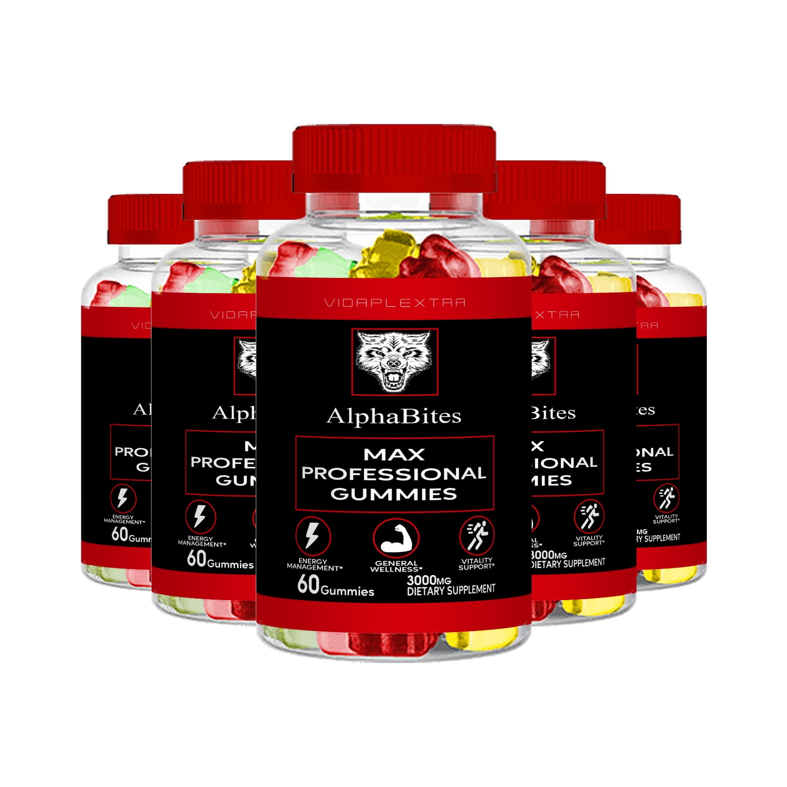 Alpha Bites Gummies Alphabites Advanced Formula Max Performance Gummies Reviews (5 Pack) AlphaBites - Alpha Bites Max Professional Gummies - Walmart.com