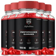 5 Pack AlphaBites Gummies for Men, Maximum Strength Formula, Alpha Bites Supplement for Men
