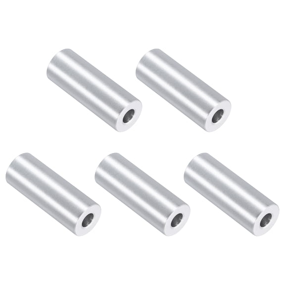 5 Pack Aluminum Spacers, 3/4" OD x 5/16" ID x 2"L for M8 Screw Bolts