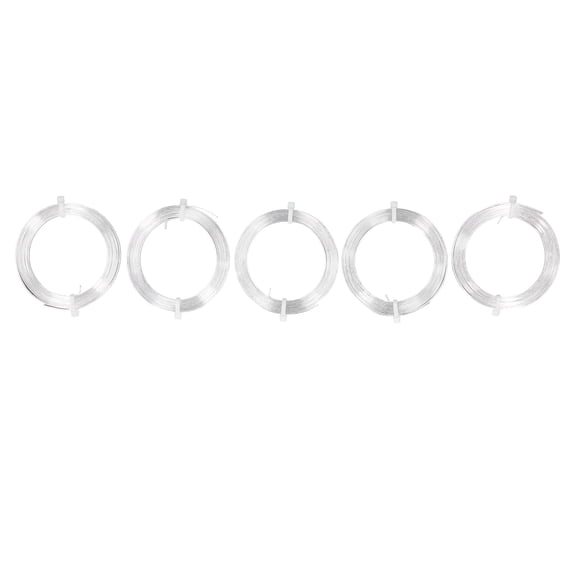5-Pack Aluminum Wire for Beading; Jewelry Making Thread Reels - Perfect for Earrings, Bracelets & Handmade Findings