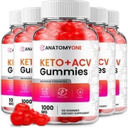 5 Pack Anatomy One ACV Gummies AnatomyOne ACV Advanced Formula Plus Apple Cider Vinegar Keto Gummies Dietary Supplement B12 Beet Root Juice Men Women 300 Gummies