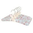 thumbnail image 1 of 5 Pcs Satin Foam Hangers for Sweaters - Padded Clothes Hangers for Women Clothing - Foam Fabric Coat Hangers No Bump Fancy Canvas Covers for Adult Wedding Bridesmaid, 1 of 7