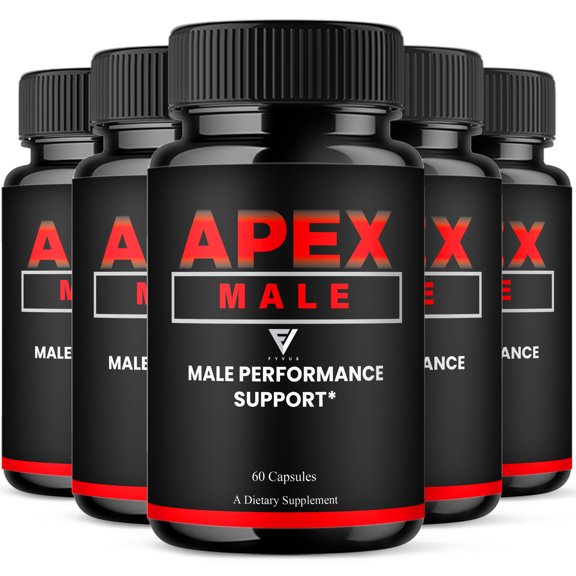 (5 Pack) Apex Male Performance Pill, ApexMale Performance Support (300 Capsules)
