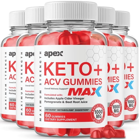 (5 Pack) Apex Max Keto Gummies Apex Max Keto ACV Gummies Advanced Formula Apex Max Keto Apple Cider Vinegar Gummies Gummy (300 Gummies)
