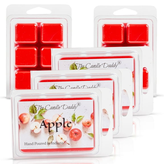 5 Pack - Apple - Apple Orchard Scented Wax Melt - 30 Cubes - 10oz
