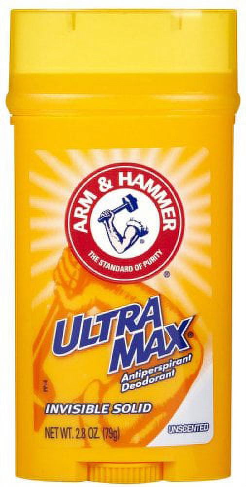 5 Pack - Arm & Hammer ULTRAMAX Deodorant Invisible Solid Unscented 2.80 oz Each
