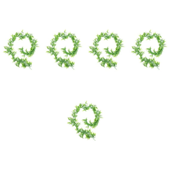 5 Count Fern Artificial Rattan Shop Decoration 182x20cm Green