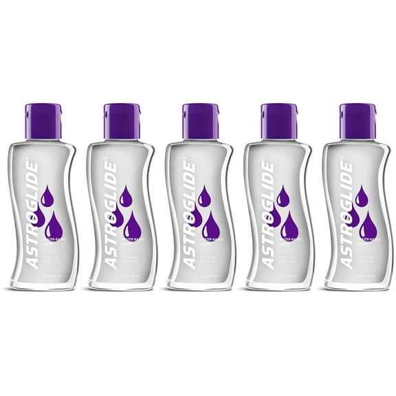 5 Pack - Astroglide Personal Lubricant & Vaginal Moisturizer, 5 oz Each