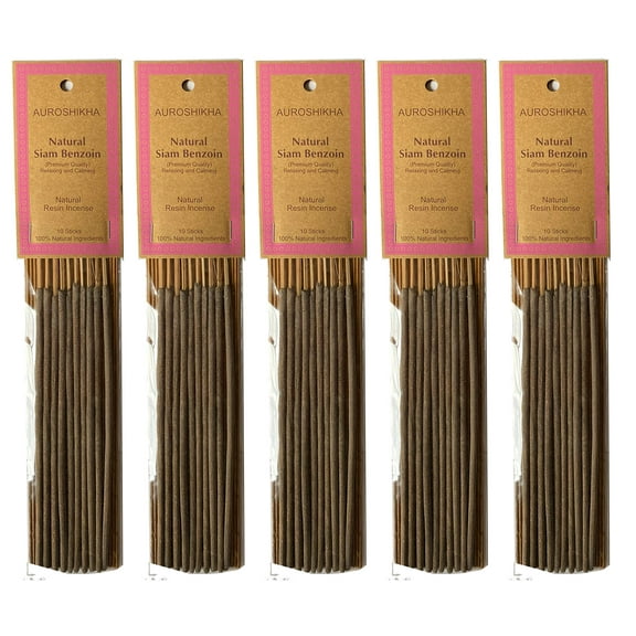 (5-Pack) Auroshikha Siam Benzoin Incense 10 Sticks