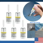 5-Pack Auto Glass Nano Repair Fluid Car Windshield Resin Crack Tool Kit Upgrade
