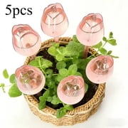 5 Pack Automatic Plant Watering Stakes, Self Watering Drip Irrigation Globes for Indoor Potted Plants, Vacation Travel Plant Waterer for Flowers & Vegetables
