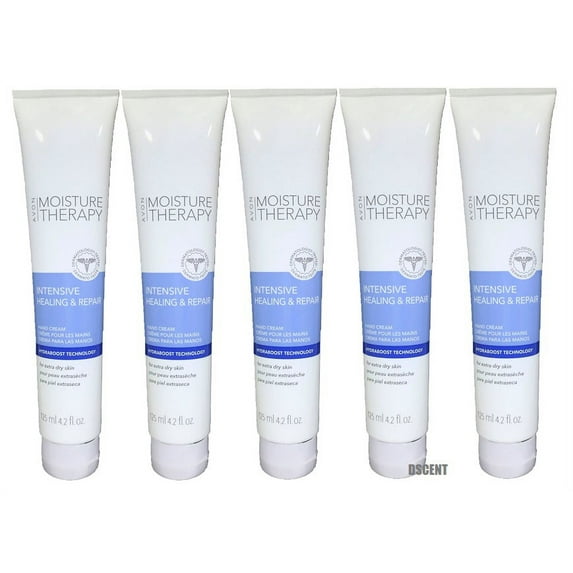 5 Pack Avon Moisture Therapy Intensive Healing&Repair Extra Dry Skin Hand Cream