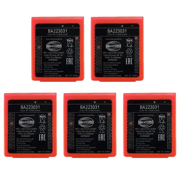 5-Pack BA223031 3.6V 2100mAh Ni-MH Rechargeable Battery Long Lasting Batteries Brand New US Stock