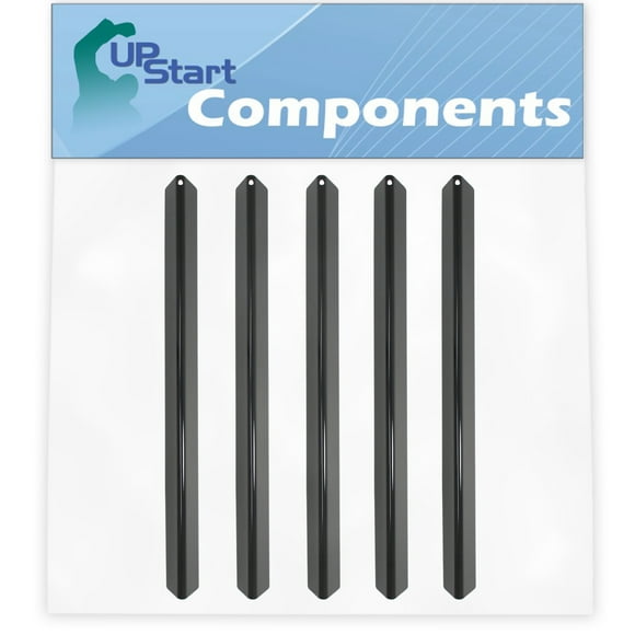 5-Pack BBQ Grill Heat Shield Plate Tent Replacement Parts for Weber GENESIS SILVER A LP SWE (2004) - Compatible Barbeque Porcelain Steel Flame Tamer, Flavorizer Bar, Vaporizer Bar, Burner Cover 21.5"