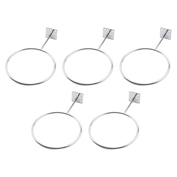 5 Pack Ball Holders Wall Mount Sports Exercise Ball Storage Rack Organizer for Displa xc1302