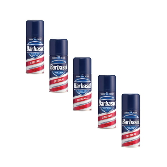 Barbasol Original Shave Cream, 7 Ounce - 5 Pack