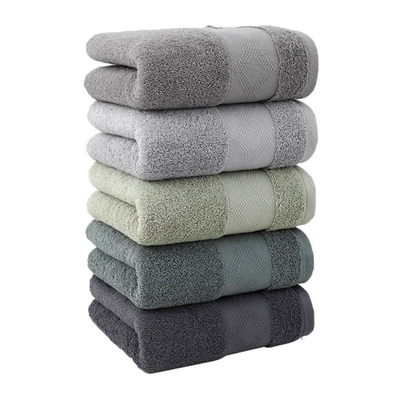 5 Pack Bath Towels Set - Super Soft Absorbent Quick Dry Towels for Bathroom, Spa, Gym - 71x34 cm,Plush Cotton