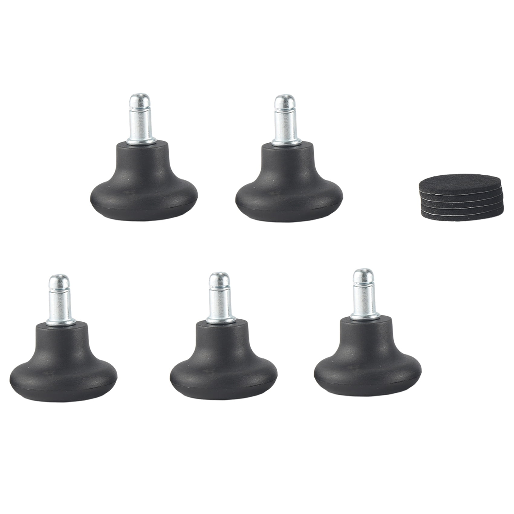 5 Pack Bell Glides for Office Chair Without Wheels, Replacement Rolling