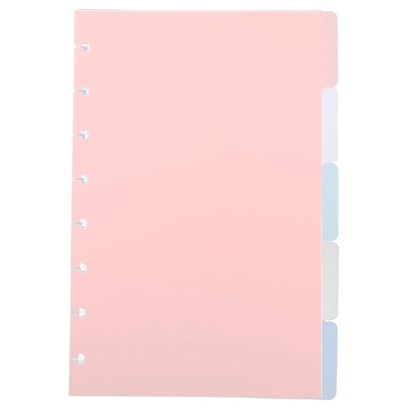 5 Pack Binder Dividers 5.5 X 8.5 Inch Blank Tabs for Notebooks Planners Files and Books