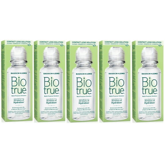 5 Pack - Biotrue Multi-Purpose Contact Lens Solutionfrom Bausch + Lomb2 fl oz (60 mL) Bottle