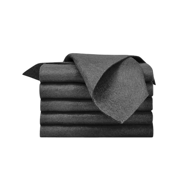 5-Pack Black Magic Cleaning Cloths - Microfiber Miracles for Glass, Kitchen, Cars, No Streaks, Reusable, High Absorbency
