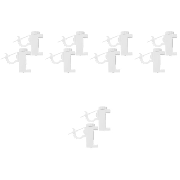 5 Pack Blinds Clip-On Rod Bracket Nail-free Holders Easy Installation Curtain