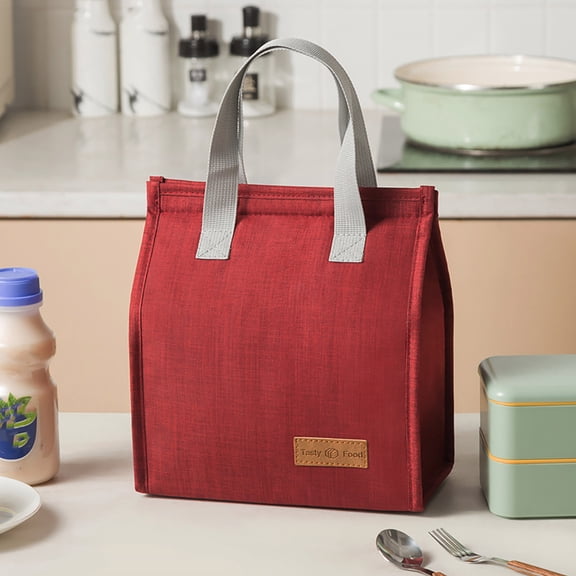 5 Pack Bolsa para comida vertical portátil, bolsa bento catiónica, bolsa aislante, bolsa para arroz, bolsa bento de gran capacidadfor learning