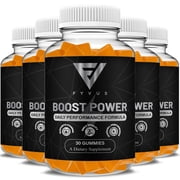 5 Pack Boost Power Gummies, BoostPower Performance Formula 150 Gummies