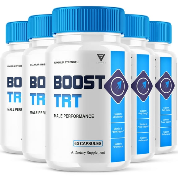 (5 Pack) Boost TRT Capsules, BoostTRT Advanced Performance Pills (300 Capsules)
