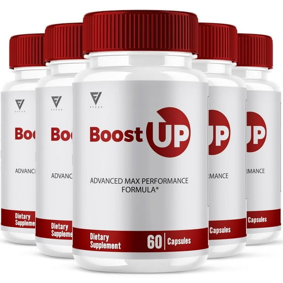 (5 Pack) Boost Up Capsules, Boost Up Pills for Daily High Drive, Boost Up Reviews, BoostUp (300 Capsules)