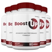 5 Pack Boost Up Capsules, Maximum Strength Performance, Boost Up Pills for Men, All Natural Supplement BoostUp Pastillas, 5 Month Supply