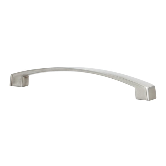 5 Pack Bow Style 6-5/16" Inch Center To Center Brushed Nickel Cabinet Hardware Pull / Handle
