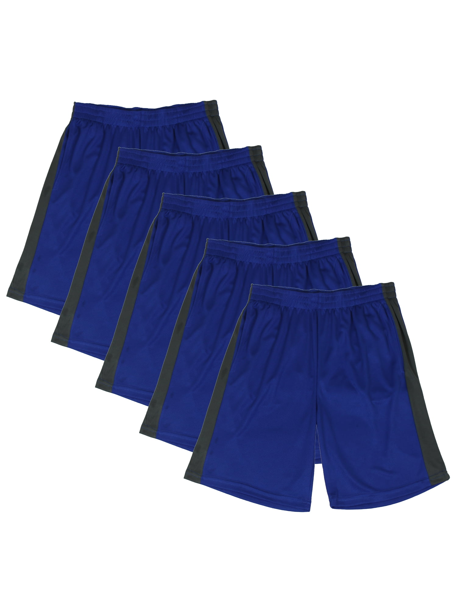 5Pack Boys Active Mesh Basketball Shorts (SXL)