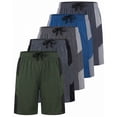 thumbnail image 1 of 5 Pack Boys' Dry Fit Shorts Basketball Athletic Soccer Kids Youth Teens Gym, 1 of 6