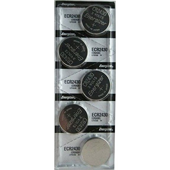 5 Pack CR2430 3V Lithium Batteries