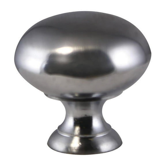 Design House 5-pack Satin Chrome Kitchen or Bath 1.18" Round Cabinet Knobs