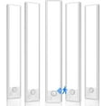 thumbnail image 1 of 5-Pack Under Cabinet Lighting, Upgraded 2200mAh Recharable Under Cabinet Lights Wireless, LED Motion Sensor Light Indoor Closet Lights Under-Counter Light Fixtures for Kitchen, Hallway, 10in, 1 of 4